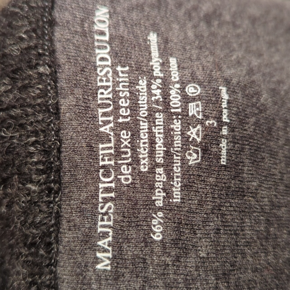 Alpaca blend Quiet Luxury deep charcoal gray soft Open-Front Cardigan Sz M - Picture 2 of 9